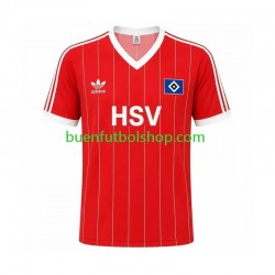 Camiseta de Fútbol Hamburger SV Retro 1983 Segunda Equipación Manga Corta Hombre