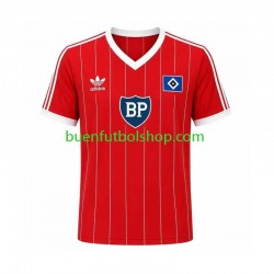 Camiseta de Fútbol Hamburger SV Retro 1984 Segunda Equipación Manga Corta Hombre