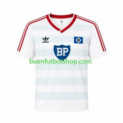Camiseta de Fútbol Hamburger SV Retro 1986 Segunda Equipación Manga Corta Hombre