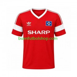 Camiseta de Fútbol Hamburger SV Retro 1988 Segunda Equipación Manga Corta Hombre