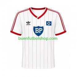 Camiseta de Fútbol Hamburger SV Retro 1984 Primera Equipación Manga Corta Hombre