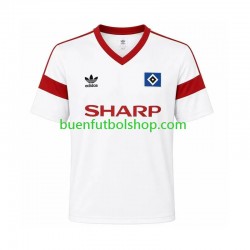 Camiseta de Fútbol Hamburger SV Retro 1988 Primera Equipación Manga Corta Hombre
