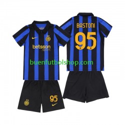 Camiseta de Fútbol Inter Milan Alessandro Bastoni 95 2026-2027 Primera Equipación Manga Corta Niño