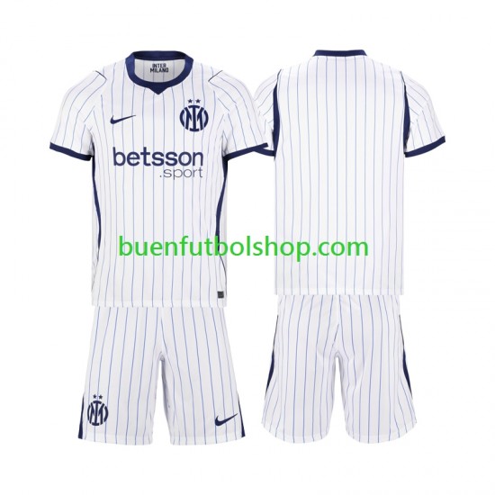 Camiseta de Fútbol Inter Milan 2026-2027 Segunda Equipación Manga Corta Niño