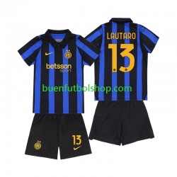 Camiseta de Fútbol Inter Milan Lautaro Martinez 13 2026-2027 Primera Equipación Manga Corta Niño