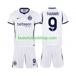 Camiseta de Fútbol Inter Milan Marcus Thuram 9 2026-2027 Segunda Equipación Manga Corta Niño