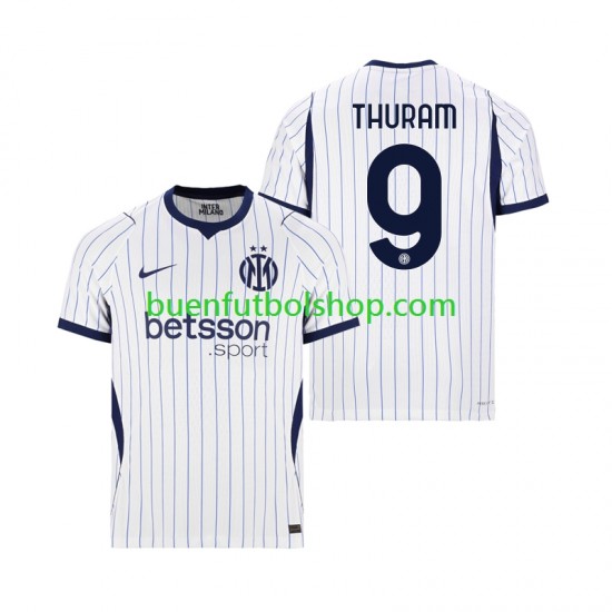 Camiseta de Fútbol Inter Milan Marcus Thuram 9 2026-2027 Segunda Equipación Manga Corta Hombre