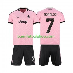 Camiseta de Fútbol Juventus Cristiano Ronaldo 7 2026-2027 Segunda Equipación Manga Corta Niño