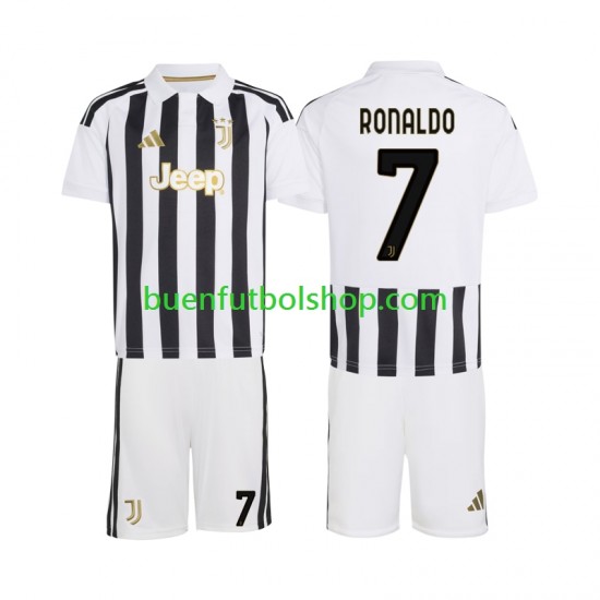 Camiseta de Fútbol Juventus Cristiano Ronaldo 7 2026-2027 Primera Equipación Manga Corta Niño