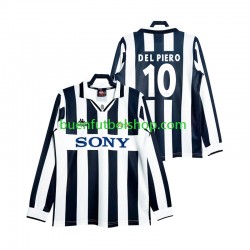 Camiseta de Fútbol Juventus DEL PIERO 10 Retro 1997 Primera Equipación Manga Larga Hombre