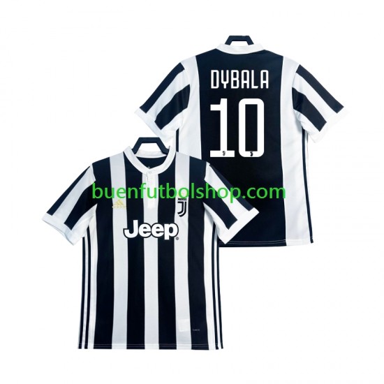 Camiseta de Fútbol Juventus DYBALA 21 Retro 2017 2018 Primera Equipación Manga Corta Hombre Camiseta de Fútbol Juventus DYBALA 21 Retro 2017 2018 Primera Equipación Manga Corta Hombre