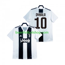 Camiseta de Fútbol Juventus DYBALA 21 Retro 2018 2019 Primera Equipación Manga Corta Hombre