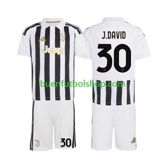 Camiseta de Fútbol Juventus Jonathan David 30 2026-2027 Primera Equipación Manga Corta Niño Camiseta de Fútbol Juventus Jonathan David 30 2026-2027 Primera Equipación Manga Corta Niño