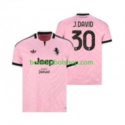 Camiseta de Fútbol Juventus Jonathan David 30 2026-2027 Segunda Equipación Manga Corta Hombre