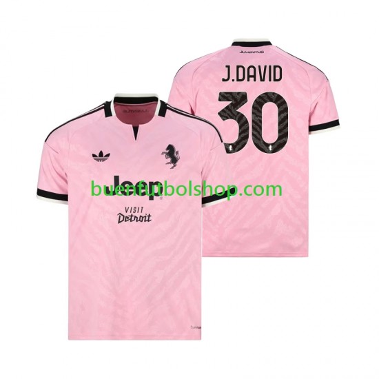 Camiseta de Fútbol Juventus Jonathan David 30 2026-2027 Segunda Equipación Manga Corta Hombre