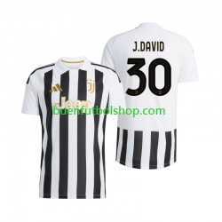 Camiseta de Fútbol Juventus Jonathan David 30 2026-2027 Primera Equipación Manga Corta Hombre
