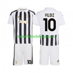 Camiseta de Fútbol Juventus Kenan Yildiz 10 2026-2027 Primera Equipación Manga Corta Niño