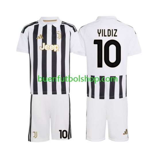 Camiseta de Fútbol Juventus Kenan Yildiz 10 2026-2027 Primera Equipación Manga Corta Niño Camiseta de Fútbol Juventus Kenan Yildiz 10 2026-2027 Primera Equipación Manga Corta Niño