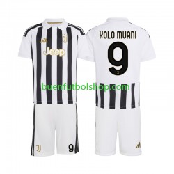 Camiseta de Fútbol Juventus Randal Kolo Muani 9 2026-2027 Primera Equipación Manga Corta Niño