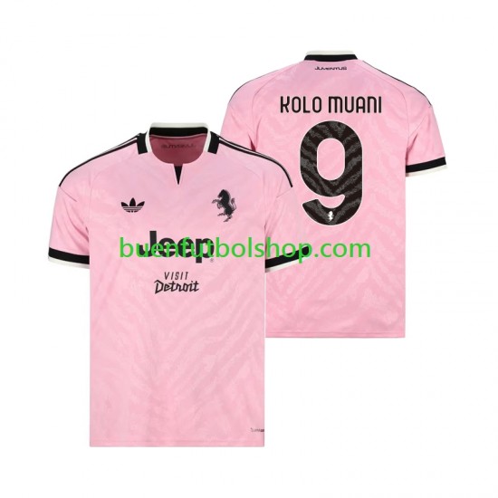 Camiseta de Fútbol Juventus Randal Kolo Muani 9 2026-2027 Segunda Equipación Manga Corta Hombre
