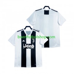 Camiseta de Fútbol Juventus Retro 2018 2019 Primera Equipación Manga Corta Hombre