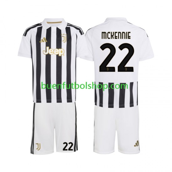 Camiseta de Fútbol Juventus Weston McKennie 22 2026-2027 Primera Equipación Manga Corta Niño