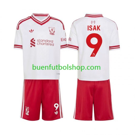 Camiseta de Fútbol Liverpool Alexander Isak 9 2026-2027 Segunda Equipación Manga Corta Niño