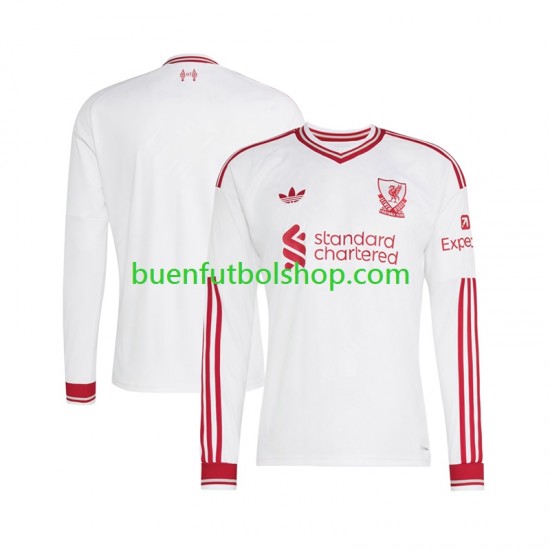 Camiseta de Fútbol Liverpool 2026-2027 Segunda Equipación Manga Larga Hombre