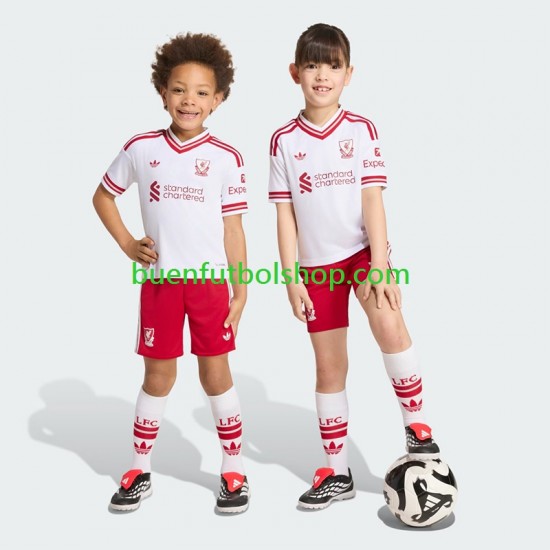 Camiseta de Fútbol Liverpool 2026-2027 Segunda Equipación Manga Corta Niño