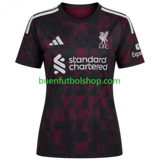 Camiseta de Fútbol Liverpool 2026-2027 Tercera Equipación Manga Corta para Mujer