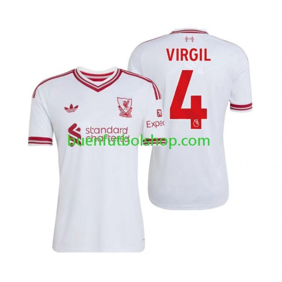 Camiseta de Fútbol Liverpool Virgil van Dijk 4 2026-2027 Segunda Equipación Manga Corta Hombre