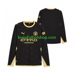 Camiseta de Fútbol Manchester City 2026-2027 Segunda Equipación Manga Larga Hombre