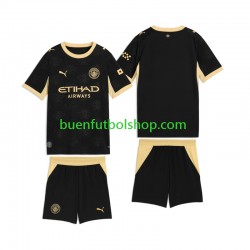 Camiseta de Fútbol Manchester City 2026-2027 Segunda Equipación Manga Corta Niño
