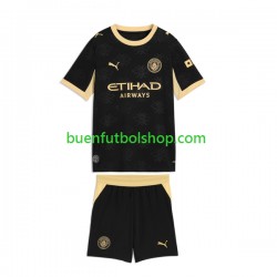Camiseta de Fútbol Manchester City 2026-2027 Segunda Equipación Manga Corta Niño