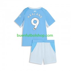 Camiseta de Fútbol Manchester City Erling Haaland 9 2026-2027 Primera Equipación Manga Corta Niño