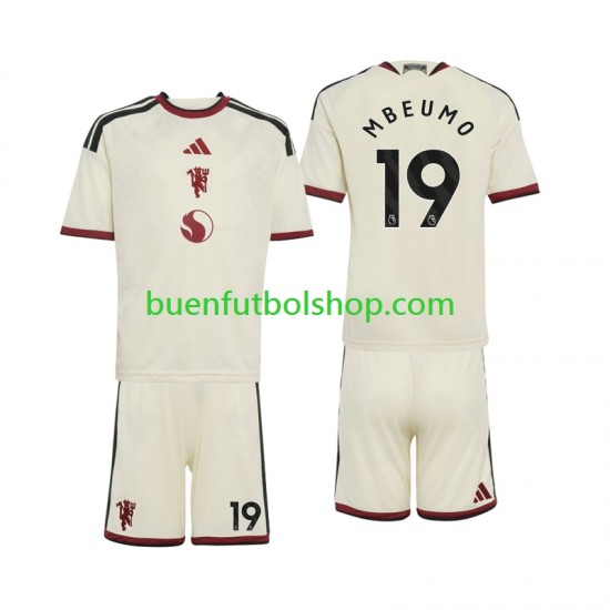 Camiseta de Fútbol Manchester United Bryan Mbeumo 19 2026-2027 Tercera Equipación Manga Corta Niño