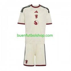 Camiseta de Fútbol Manchester United 2026-2027 Tercera Equipación Manga Corta Niño