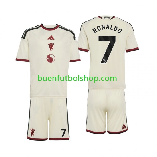Camiseta de Fútbol Manchester United Cristiano Ronaldo 7 2026-2027 Tercera Equipación Manga Corta Niño
