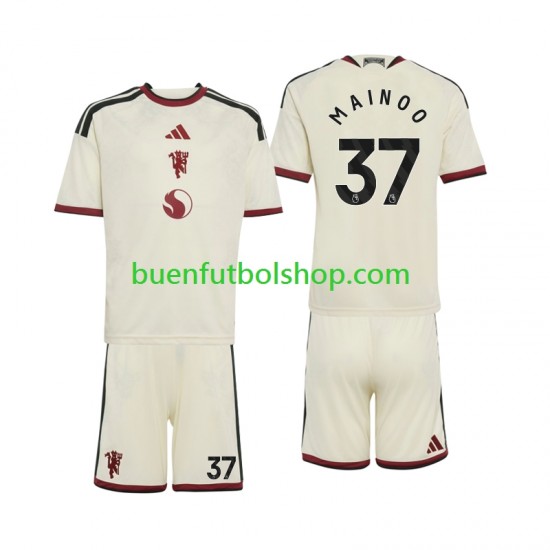 Camiseta de Fútbol Manchester United Kobbie Mainoo 37 2026-2027 Tercera Equipación Manga Corta Niño
