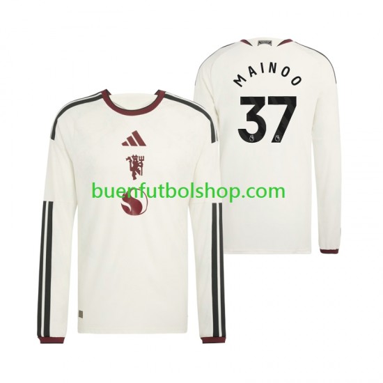 Camiseta de Fútbol Manchester United Kobbie Mainoo 37 2026-2027 Tercera Equipación Manga Larga Hombre