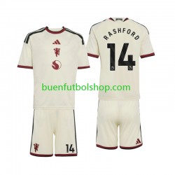 Camiseta de Fútbol Manchester United Marcus Rashford 14 2026-2027 Tercera Equipación Manga Corta Niño