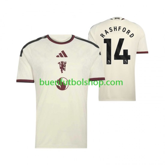 Camiseta de Fútbol Manchester United Marcus Rashford 14 2026-2027 Tercera Equipación Manga Corta Hombre