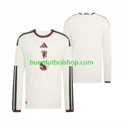 Camiseta de Fútbol Manchester United 2026-2027 Tercera Equipación Manga Larga Hombre