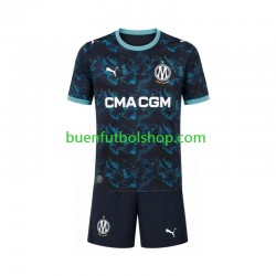 Camiseta de Fútbol Olympique de Marsella 2026-2027 Segunda Equipación Manga Corta Niño