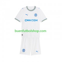 Camiseta de Fútbol Olympique de Marsella 2026-2027 Primera Equipación Manga Corta Niño