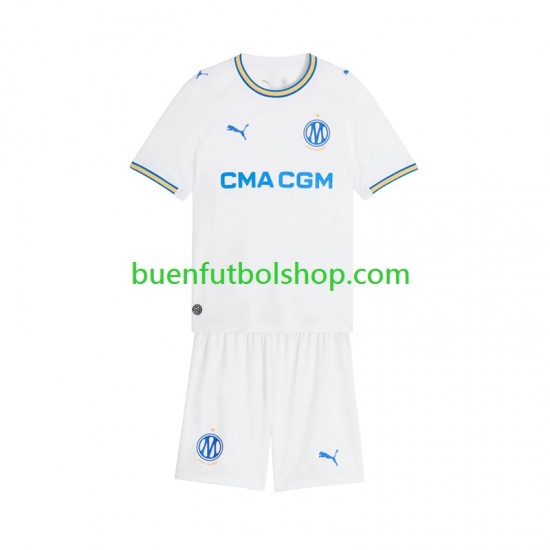 Camiseta de Fútbol Olympique de Marsella 2026-2027 Primera Equipación Manga Corta Niño Camiseta de Fútbol Olympique de Marsella 2026-2027 Primera Equipación Manga Corta Niño