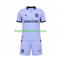 Camiseta de Fútbol Olympique de Marsella 2026-2027 Tercera Equipación Manga Corta Niño