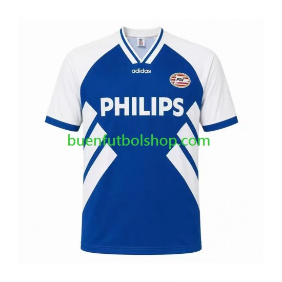 Camiseta de Fútbol PSV Eindhoven Retro 1994 Segunda Equipación Manga Corta Hombre