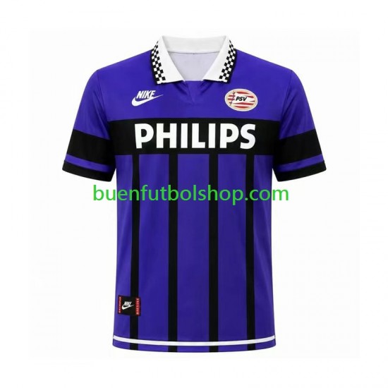 Camiseta de Fútbol PSV Eindhoven Retro 1995 Segunda Equipación Manga Corta Hombre