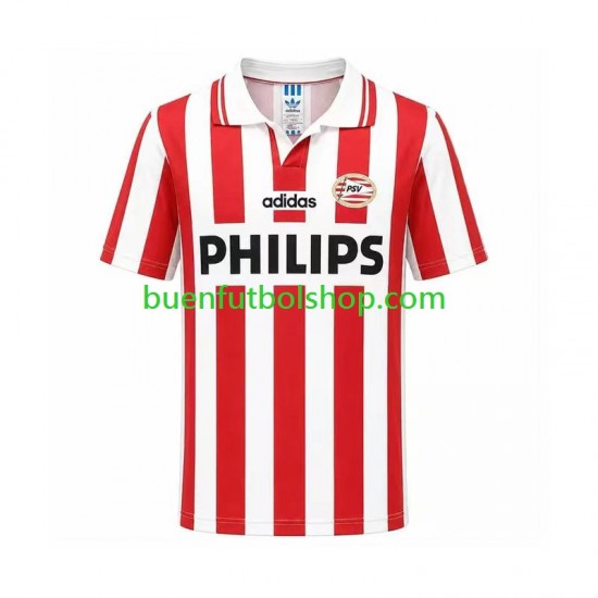 Camiseta de Fútbol PSV Eindhoven Retro 1994 Primera Equipación Manga Corta Hombre
